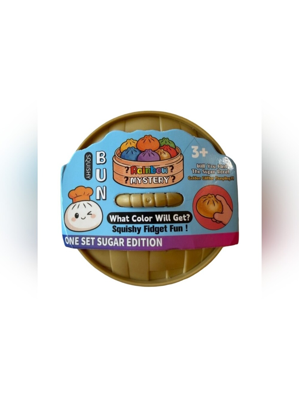 Rainbow Mystery Squishy Bun Glitter Dumpling